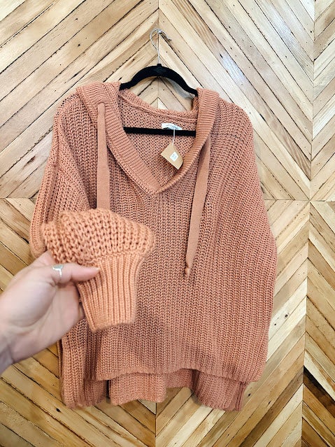 American Eagle Knit Hoodie XS Honeyella